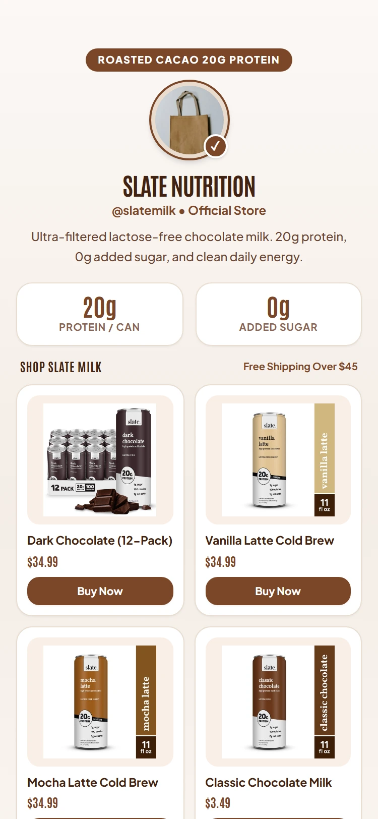 Slate Nutrition Preview